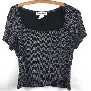 Vintage Ronni Nicole Festival Sparkling Crop Top M